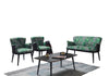Set divano e 2 poltrone 4 posti in tessuto Elfida Multicolore (1)