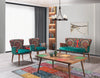 Set divano e 2 poltrone 4 posti in tessuto Hermes Multicolore (1)