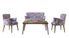 Set divano e 2 poltrone 4 posti in tessuto Mihenk Multicolore (3)