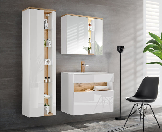 Set mobili da bagno Bahama XL Bianco, 4 pezzi