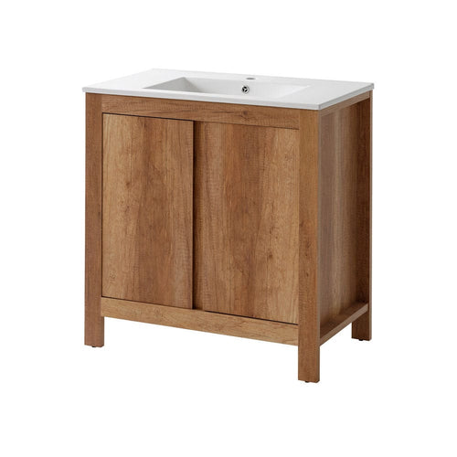 Set mobili da bagno Classic XL Quercia, 6 pezzi (1)