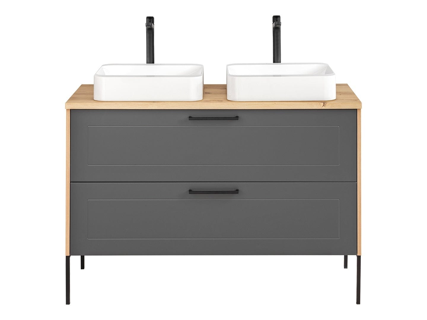 Set mobili da bagno Madera Grafite, 6 pezzi (1)