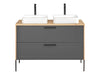 Set mobili da bagno Madera Grafite, 6 pezzi (1)