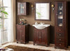 Set mobili da bagno Retro Wengè, 6 pezzi
