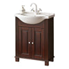 Set mobili da bagno Retro Wengè, 7 pezzi (1)