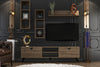 Set mobili soggiorno Alvin Noce, 4 pezzi (1)