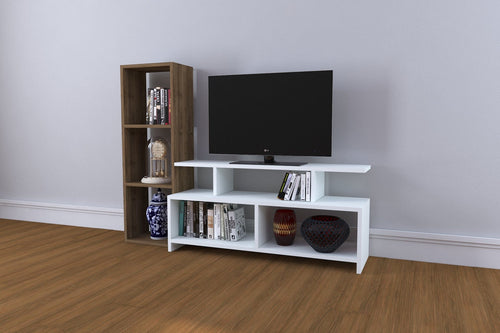 Set mobili soggiorno Cinar Marrone, 2 pezzi
