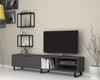 Set mobili soggiorno Denza Grigio, 3 pezzi