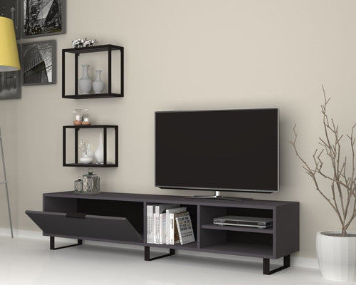 Set mobili soggiorno Denza Grigio, 3 pezzi (1)