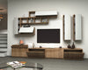 Set mobili soggiorno Domino Noce, 4 pezzi (2)