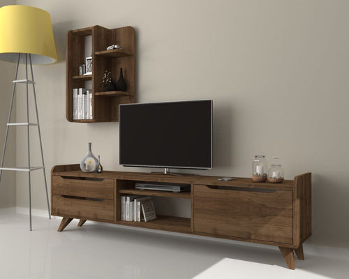 Set mobili soggiorno Doruk Noce, 2 pezzi