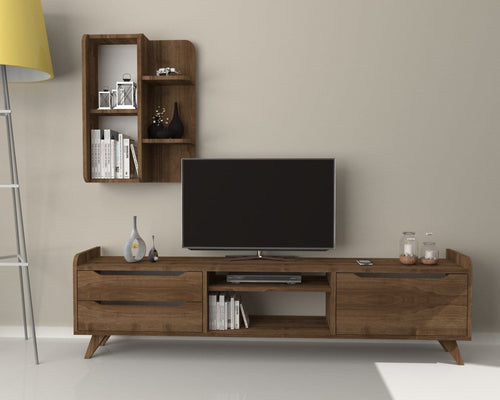 Set mobili soggiorno Doruk Noce, 2 pezzi (1)