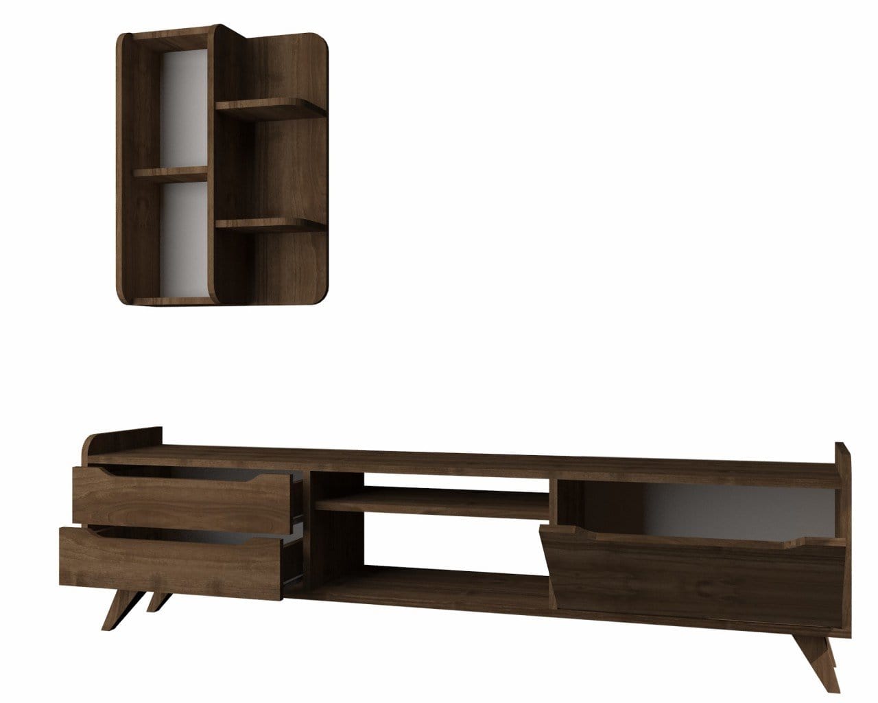 Set mobili soggiorno Doruk Noce, 2 pezzi (3)
