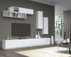 Set mobili soggiorno Ege Bianco, 5 pezzi