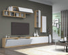 Set mobili soggiorno Ege Bianco, 5 pezzi (1)