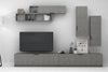 Set mobili soggiorno Ege Grigio, 5 pezzi