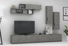 Set mobili soggiorno Ege Grigio, 5 pezzi (1)