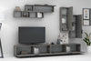 Set mobili soggiorno Ege Grigio, 5 pezzi (2)
