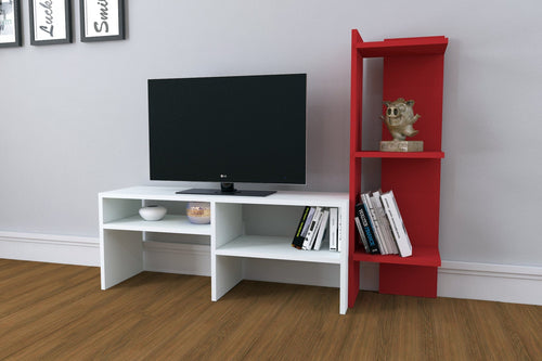 Set mobili soggiorno Emir Bianco, 2 pezzi