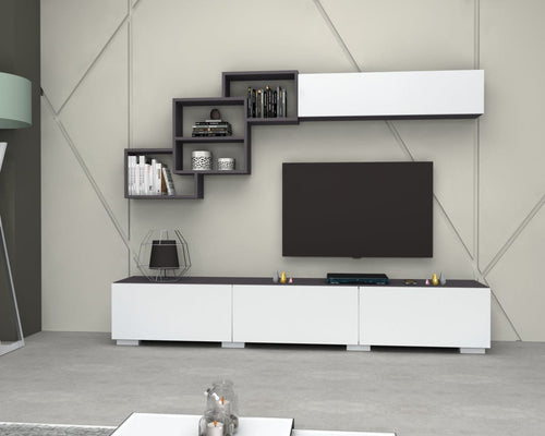 Set mobili soggiorno Free Antracite, 2 pezzi (1)