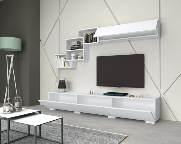 Set mobili soggiorno Free Bianco, 2 pezzi (2)