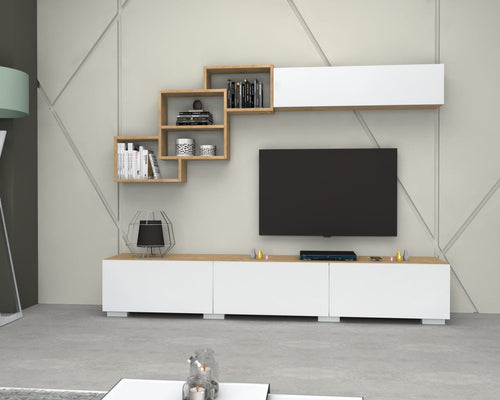Set mobili soggiorno Free Quercia, 2 pezzi (1)