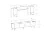 Set mobili soggiorno Gustavo Marmo, 4 pezzi (3)