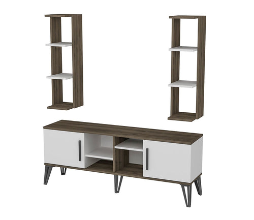 Set mobili soggiorno Istanbul Noce, 3 pezzi
