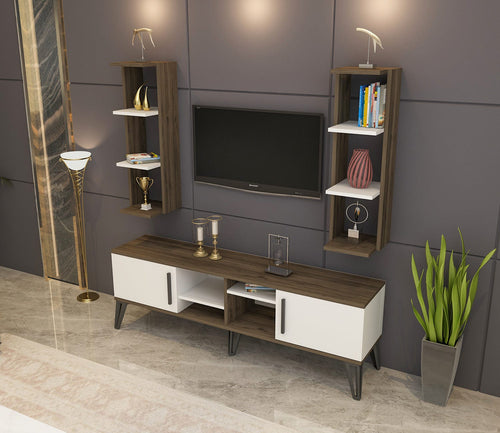 Set mobili soggiorno Istanbul Noce, 3 pezzi (1)