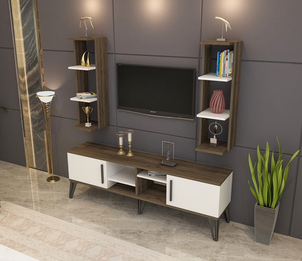 Set mobili soggiorno Istanbul Noce, 3 pezzi (1)