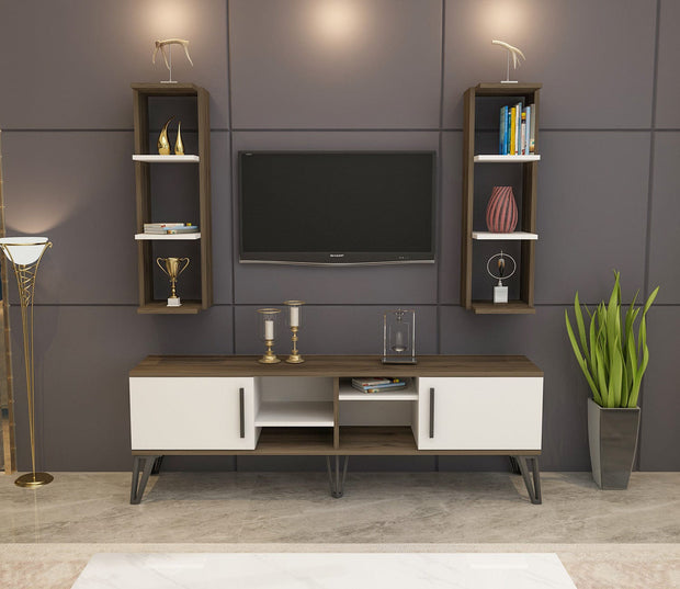 Set mobili soggiorno Istanbul Noce, 3 pezzi (2)