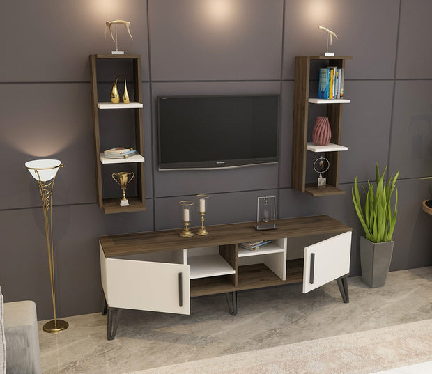 Set mobili soggiorno Istanbul Noce, 3 pezzi (3)