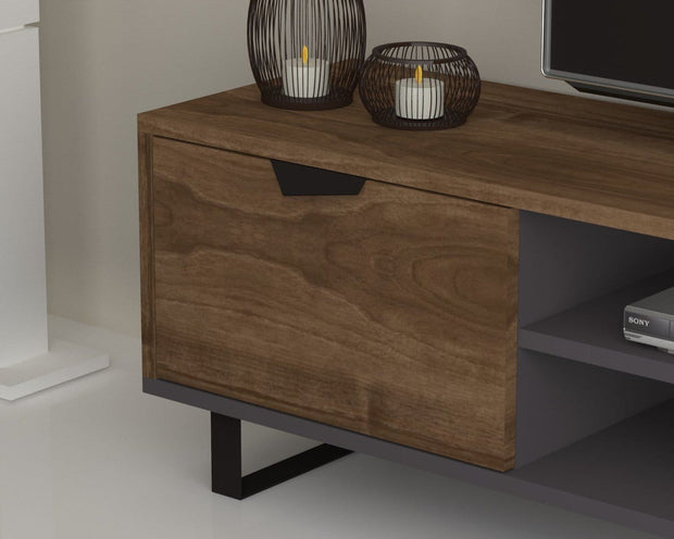 Set mobili soggiorno Lonsa Noce, 4 pezzi (3)