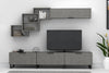 Set mobili soggiorno Losta Grigio, 2 pezzi