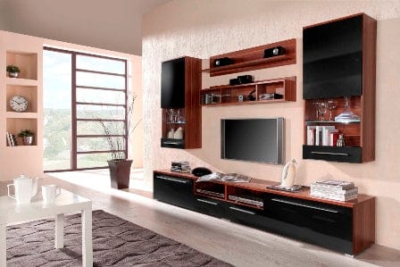Halmar Set mobili soggiorno Luna Naturale, 6 pezzi