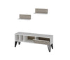 Set mobili soggiorno Malen Bianco, 3 pezzi (1)