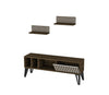 Set mobili soggiorno Malen Noce, 3 pezzi (1)