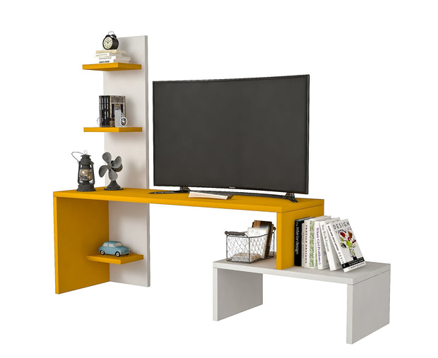 Set mobili soggiorno Serra Giallo, 2 pezzi (2)