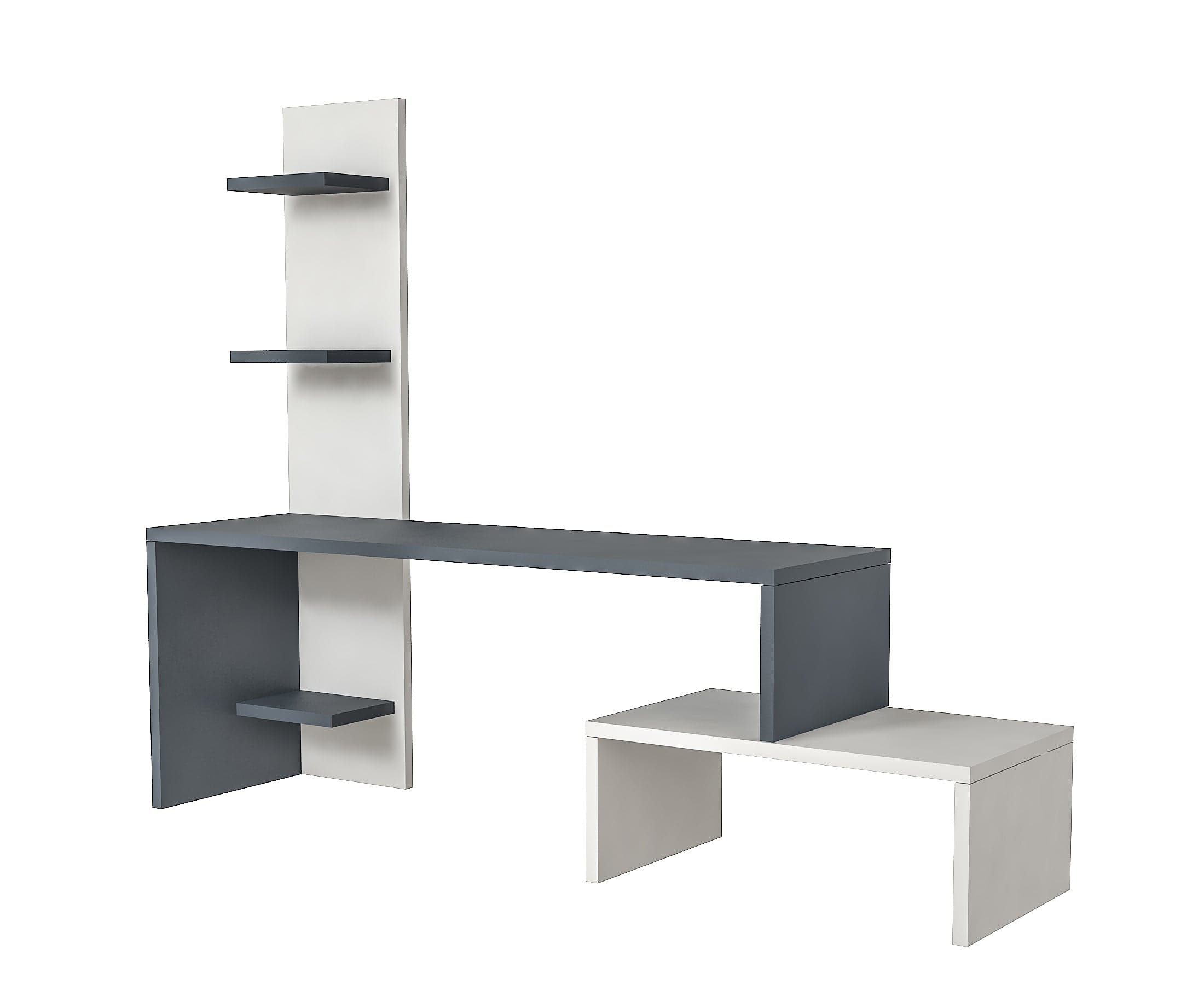 Set mobili soggiorno Serra Grigio, 2 pezzi (2)