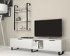 Set mobili soggiorno Zeon Grande Bianco, 2 pezzi