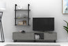 Set mobili soggiorno Zeon Grande Grigio, 2 pezzi