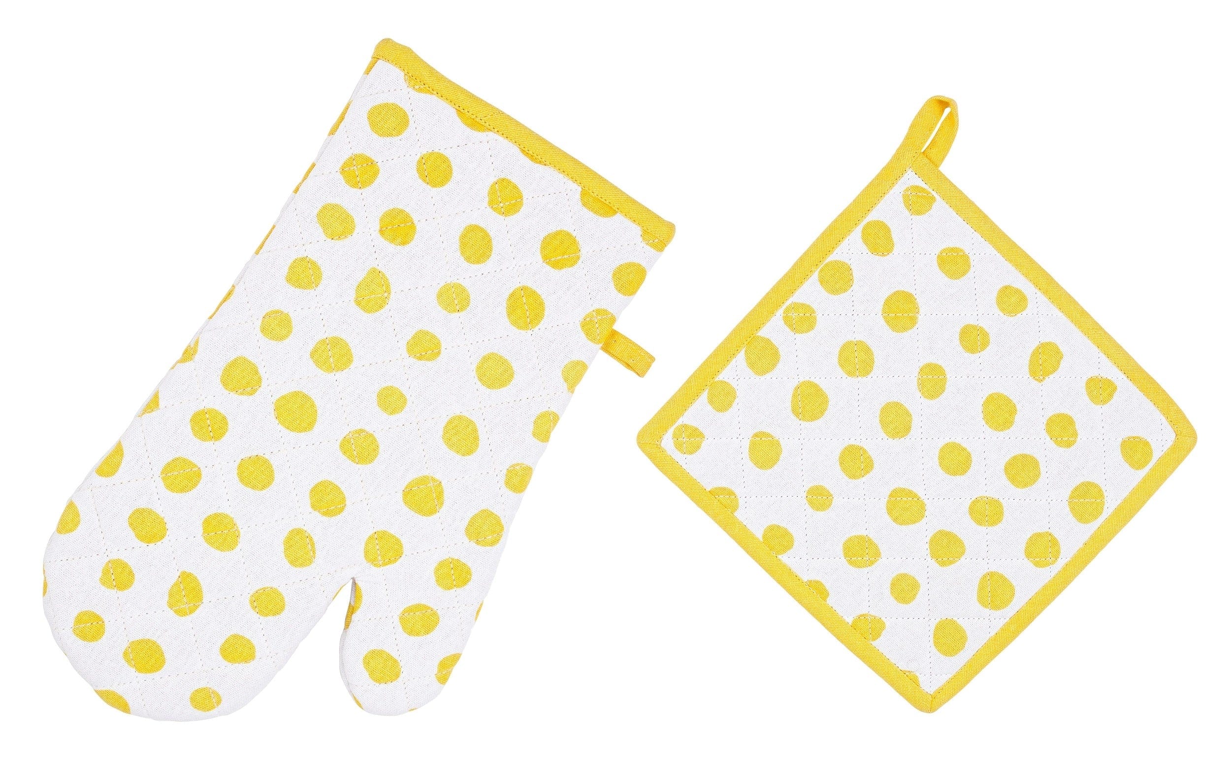 Bizzotto Set tessile da cucina, 2 pezzi Marisol Giallo