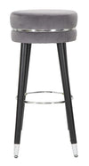 Sgabello Bar Paris Grigio/Silver cm Ø 35x74 (2)