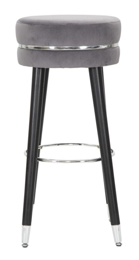 Sgabello Bar Paris Grigio/Silver cm Ø 35x74 (2)