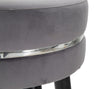 Sgabello Bar Paris Grigio/Silver cm Ø 35x74 (4)