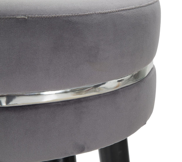 Sgabello Bar Paris Grigio/Silver cm Ø 35x74 (4)