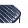Bizzotto Sgabello da bar in ecopelle Debbie Vintage Blu