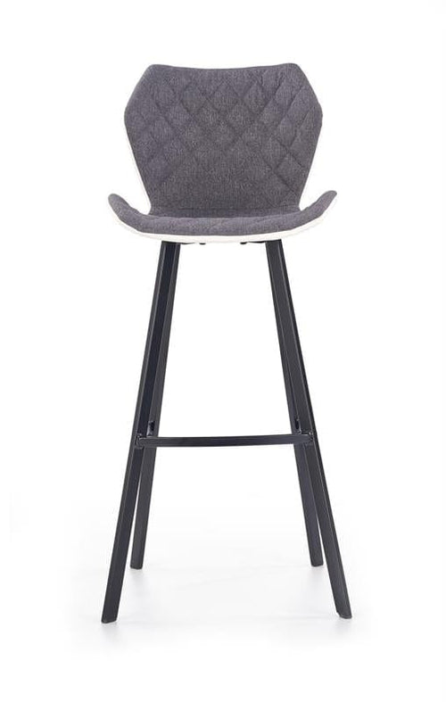 Halmar Sgabello da bar in Ecopelle Hoku-83 Grigio