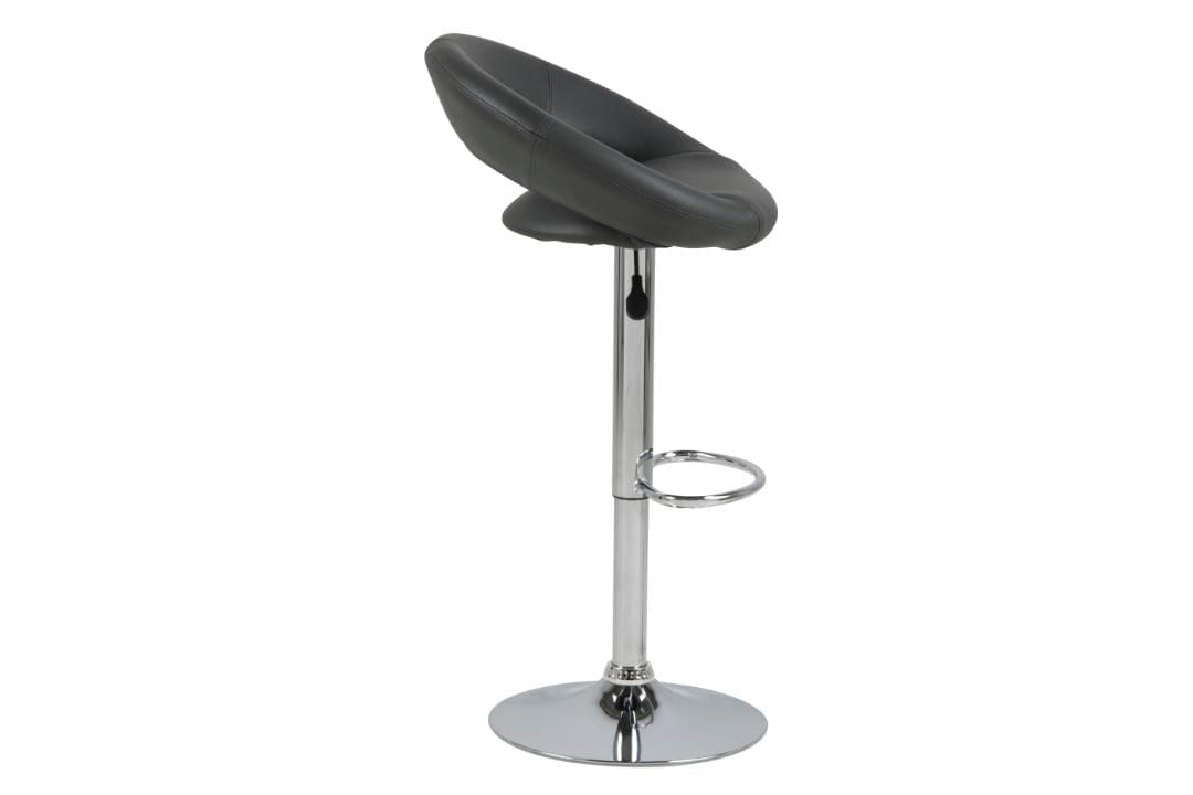 Actona Sgabello da bar in ecopelle Plump Grigio