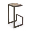Bizzotto Sgabello da bar in legno Blocks Naturale
